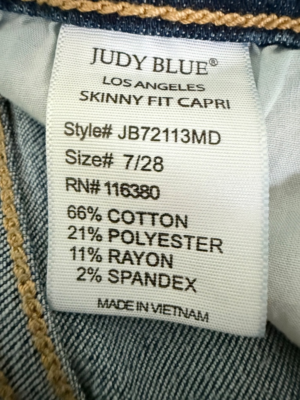 Judy Blue Women's Skinny Jeans - Medium Blue Wash - Picture 9 of 11